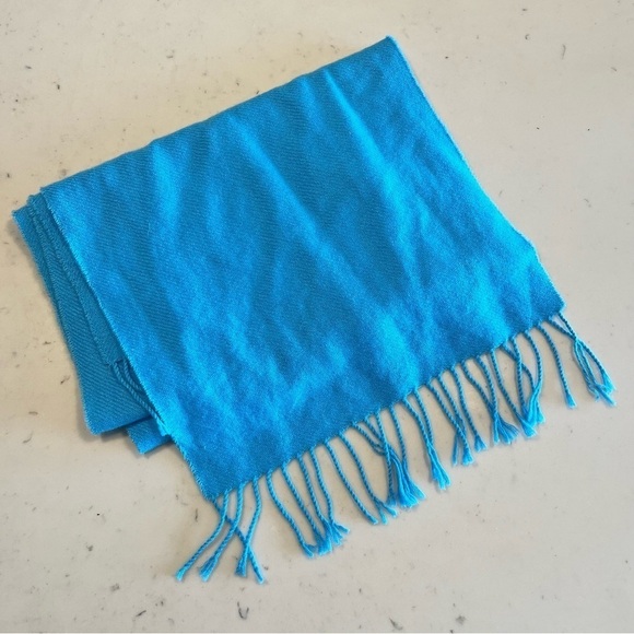 Teal Cashmere Scarf - Picture 3 of 6